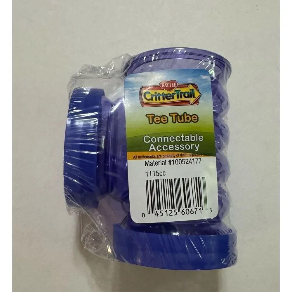 Kaytee Crittertrail Fun-nel Tee Tube for Small Pets NWT Purple